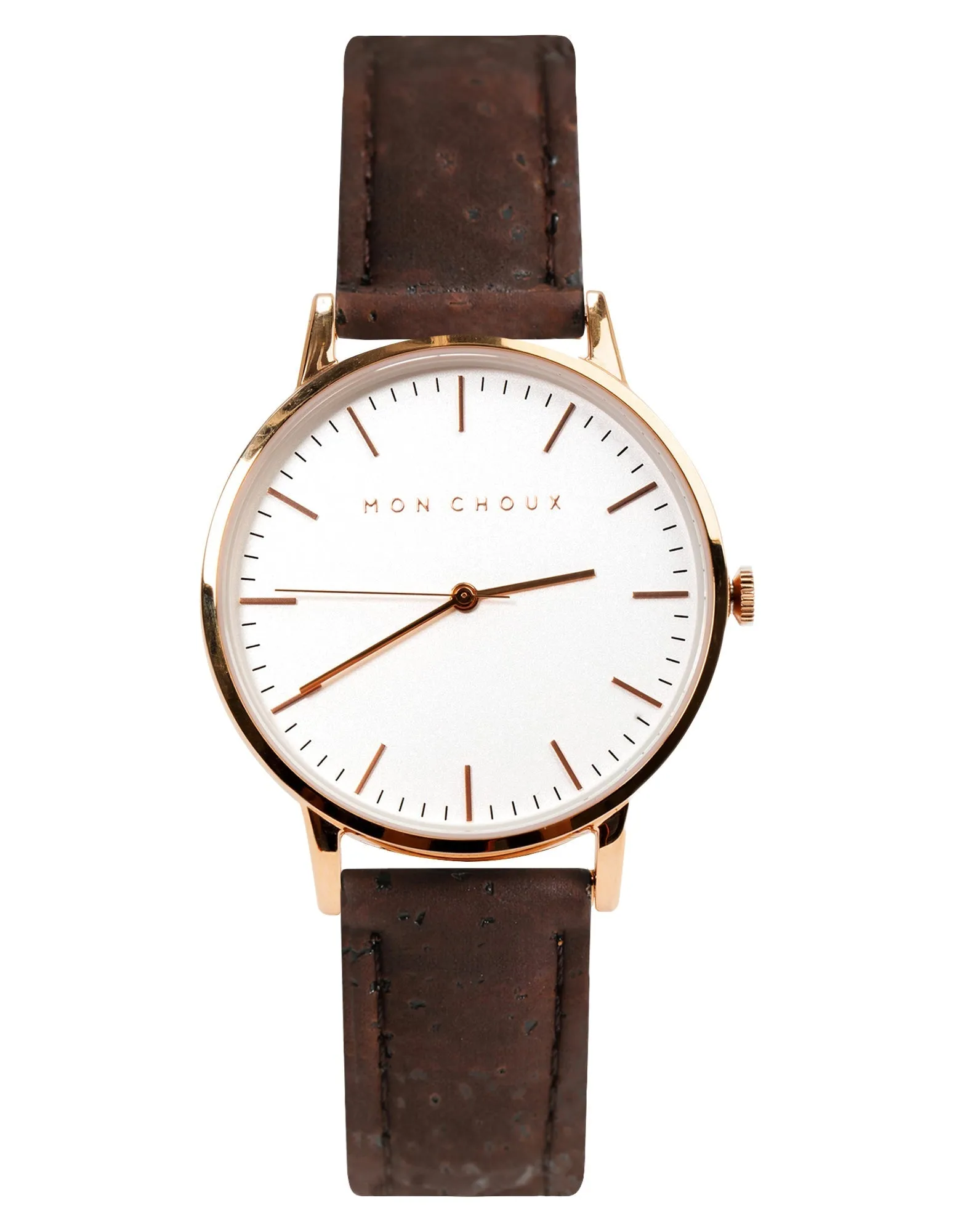 CLASSIC - WHITE/ROSE GOLD - BROWN CORK LEATHER | VEGAN