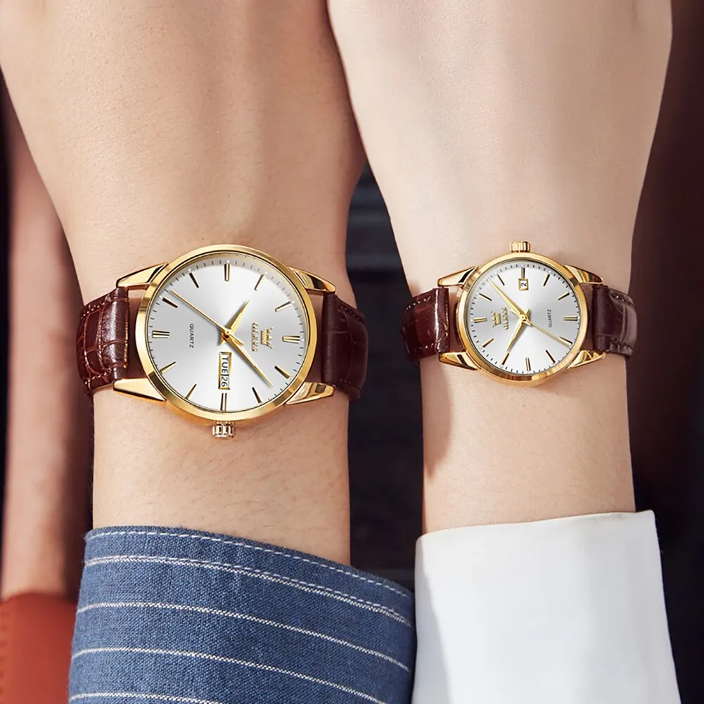 Couple Quartz Wristwatch Men and Women Fashion Waterproof Watch
