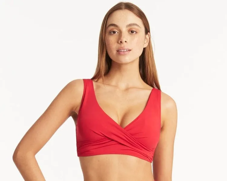 Cross Front Mid Rise Bikini