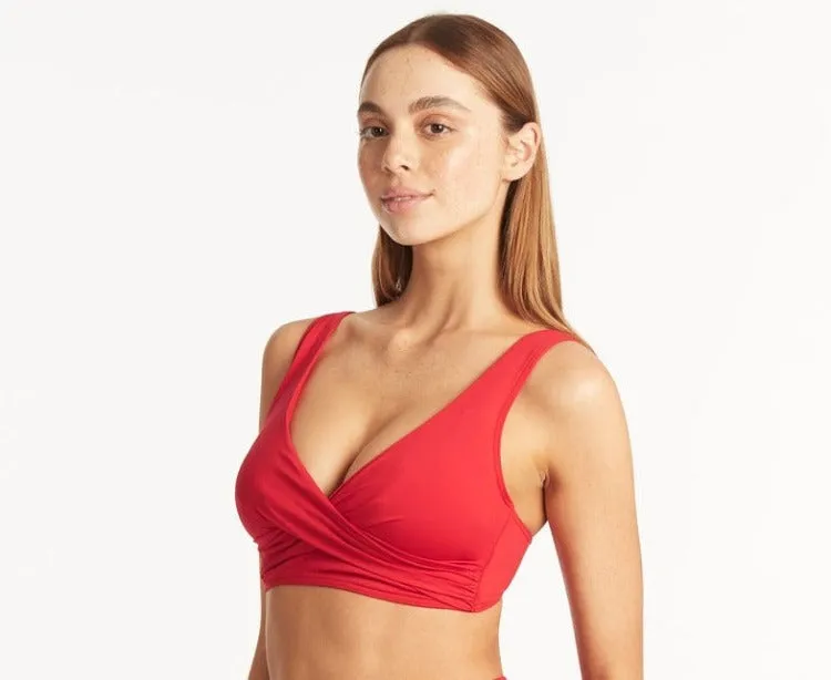 Cross Front Mid Rise Bikini