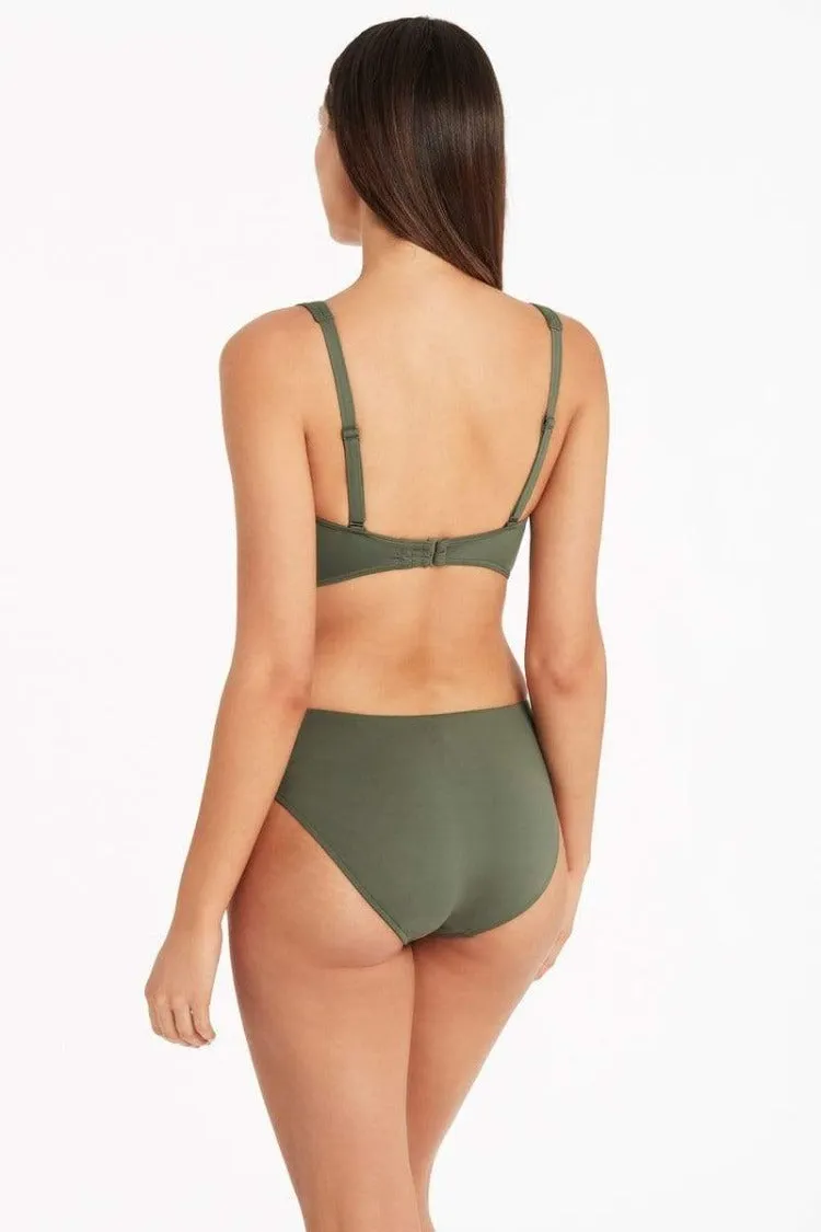 Cross Front Mid Rise Bikini