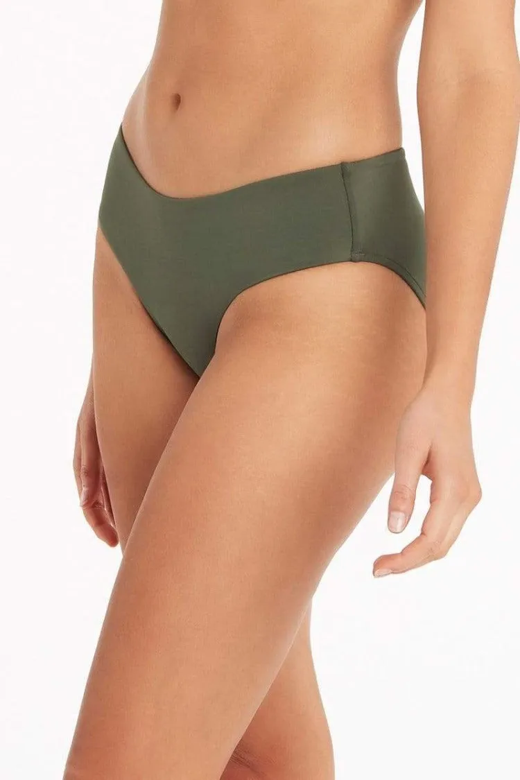 Cross Front Mid Rise Bikini