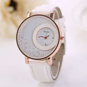 Crystal Quicksand Quartz Fashion Watch