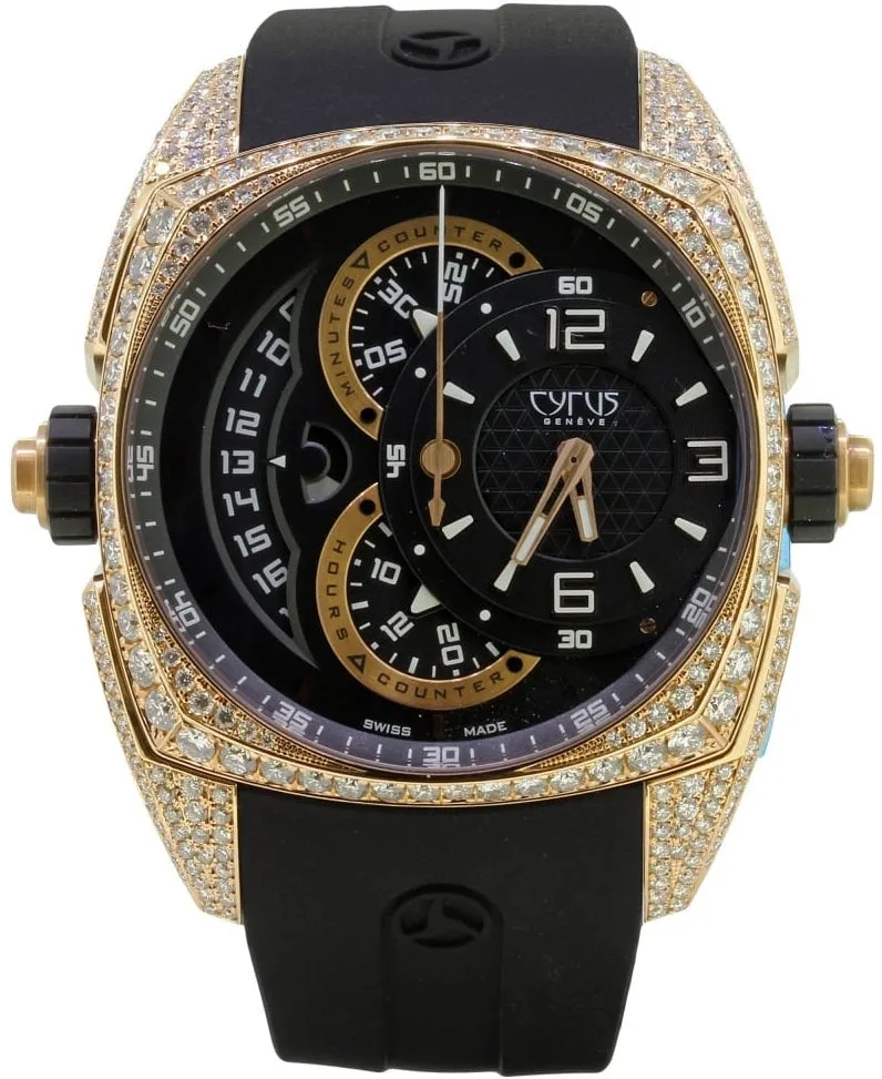 Cyrus Watch Klepcys Chronograph Gold And Diamond Limited Edition