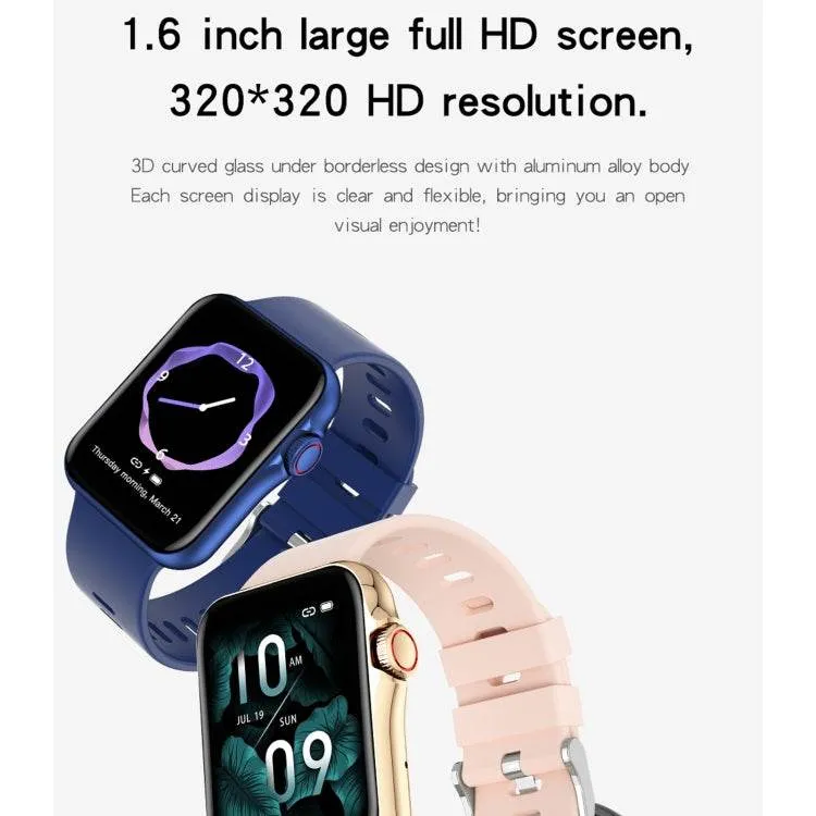 D06 1.6-Inch IPS HD Color Screen Smart Watch - IP67 Waterproof with Heart Rate, Sleep, and Sport Monitoring