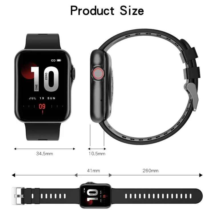 D06 1.6-Inch IPS HD Color Screen Smart Watch - IP67 Waterproof with Heart Rate, Sleep, and Sport Monitoring