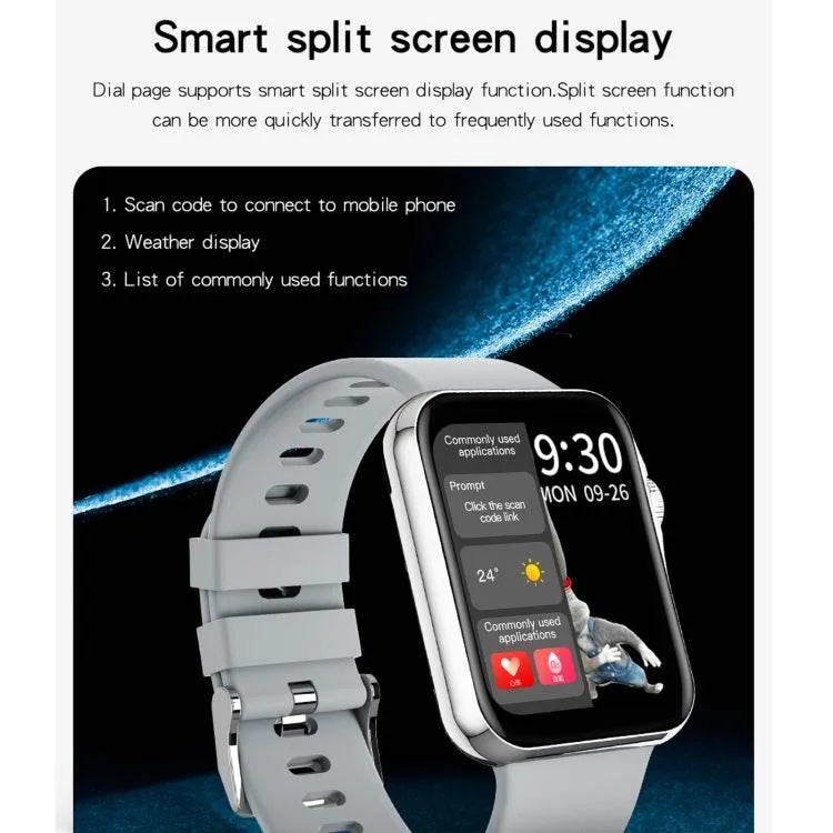 D06 1.6-Inch IPS HD Color Screen Smart Watch - IP67 Waterproof with Heart Rate, Sleep, and Sport Monitoring