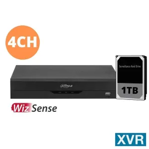 Dahua 4ch XVR with 1TB installed, DH-XVR5104HS-4KL-I3-1TB