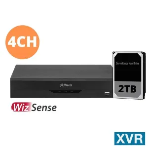 Dahua 4ch XVR with 2TB installed, DH-XVR5104HS-4KL-I3-2TB