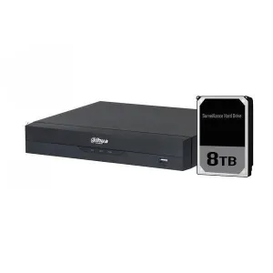 Dahua 4ch XVR with 8TB installed, DH-XVR5104HS-4KL-I3-8TB