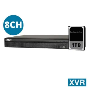 Dahua 8ch XVR with 1TB HDD installed, DH-XVR5108HS-4KL-I3-1TB