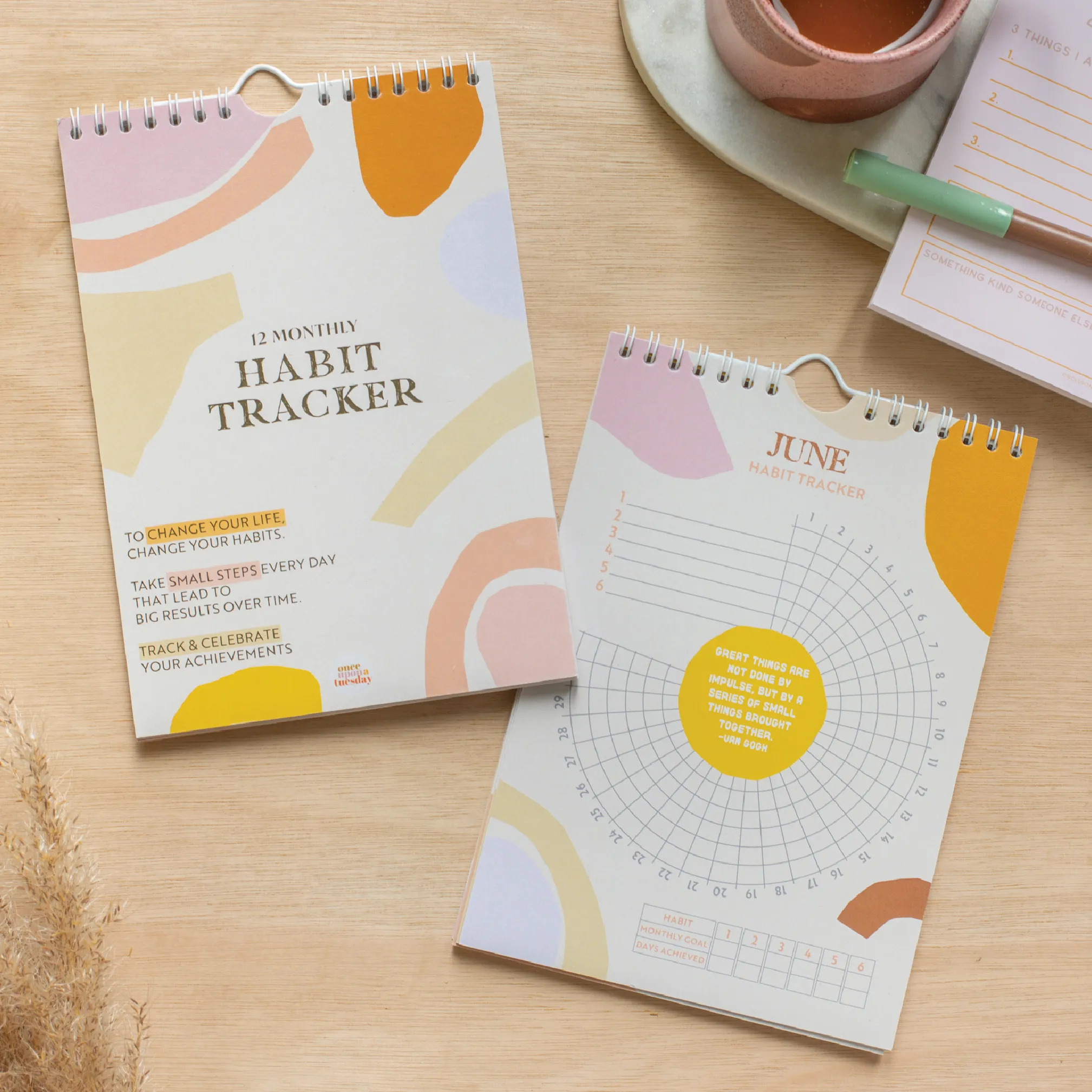 Daily Habit Tracker-12 Month Goal Planner