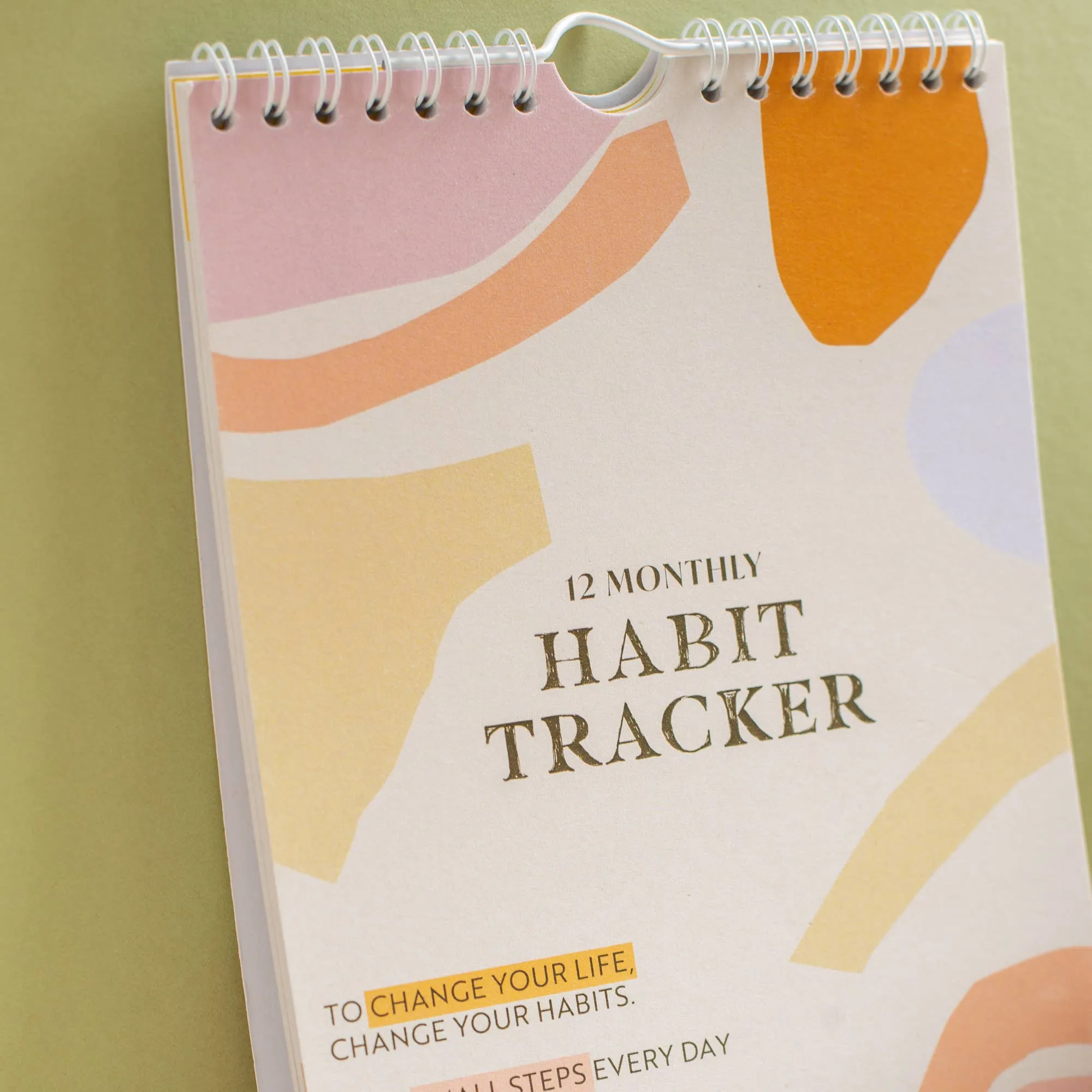 Daily Habit Tracker-12 Month Goal Planner
