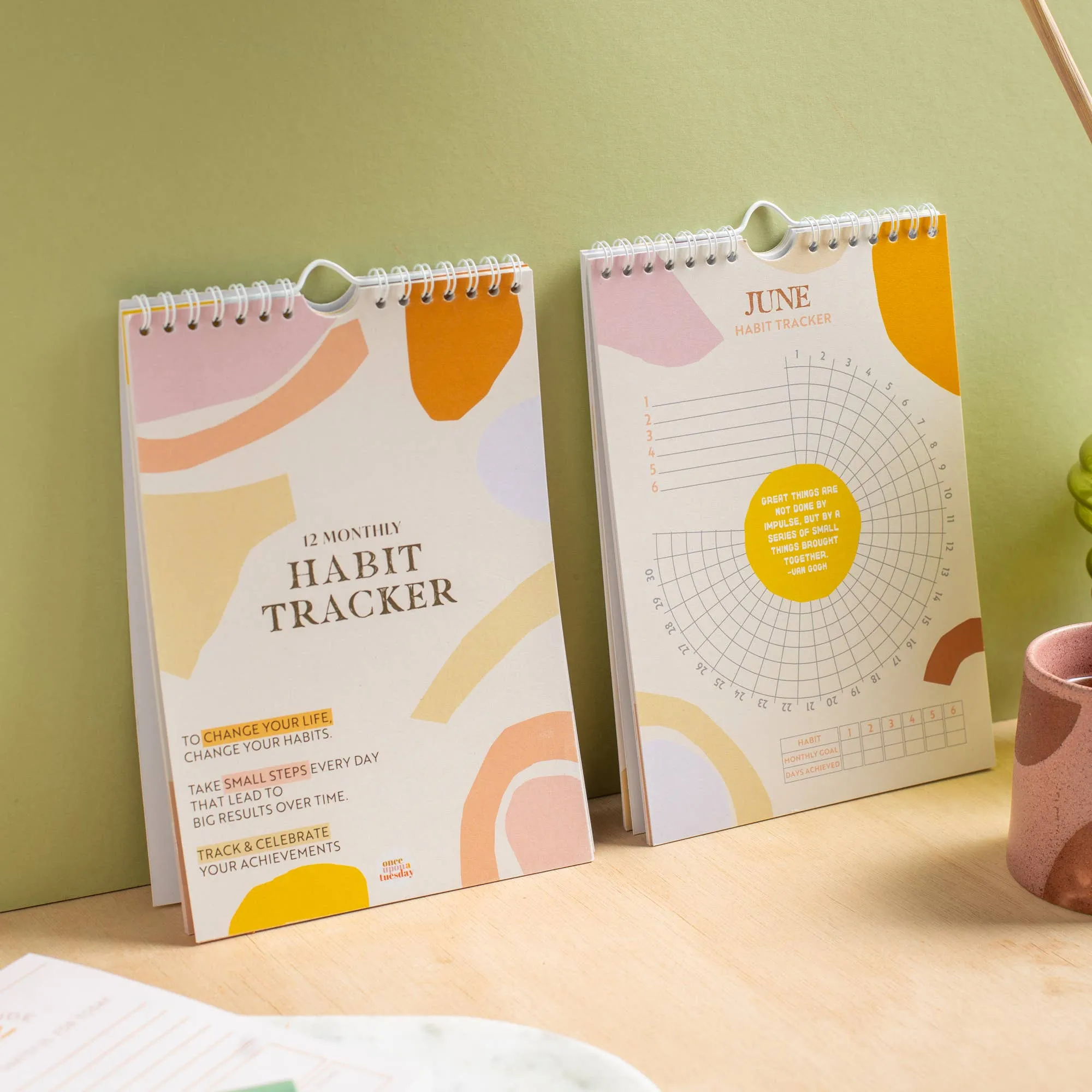 Daily Habit Tracker-12 Month Goal Planner