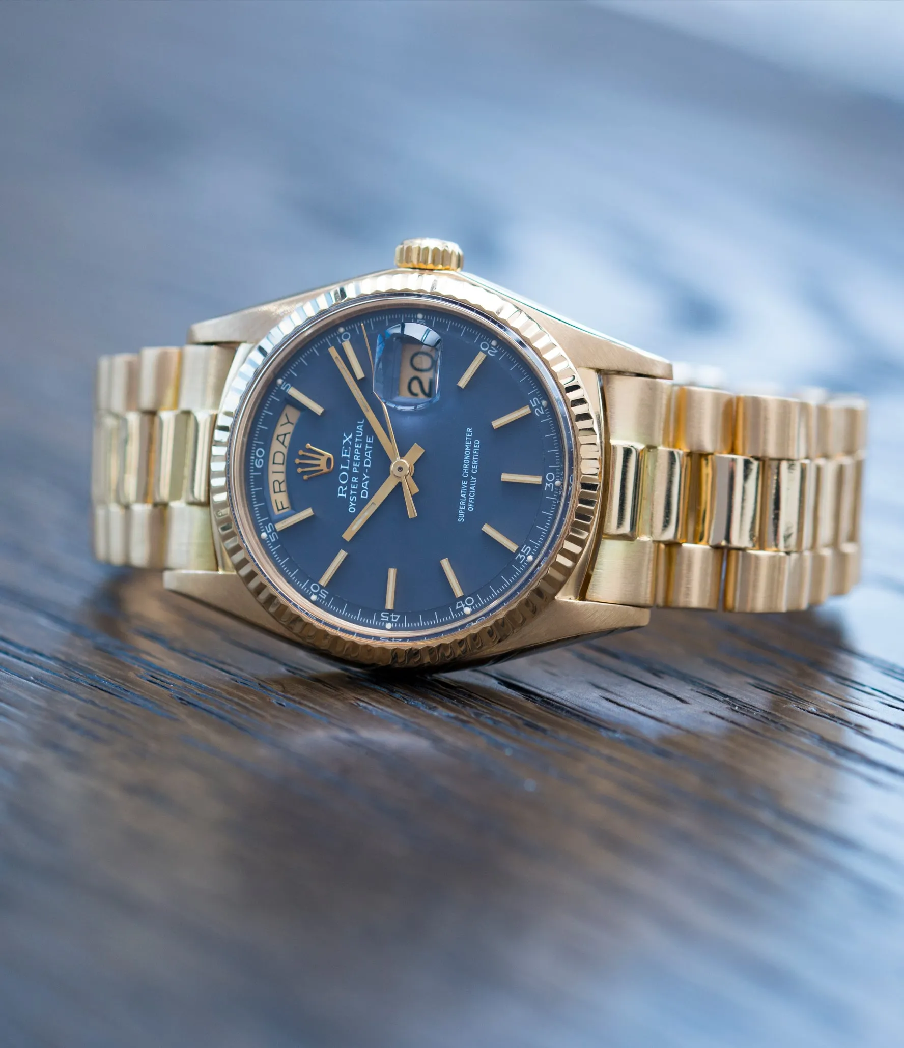 Day-Date 1803 | Blue Dial | Yellow Gold