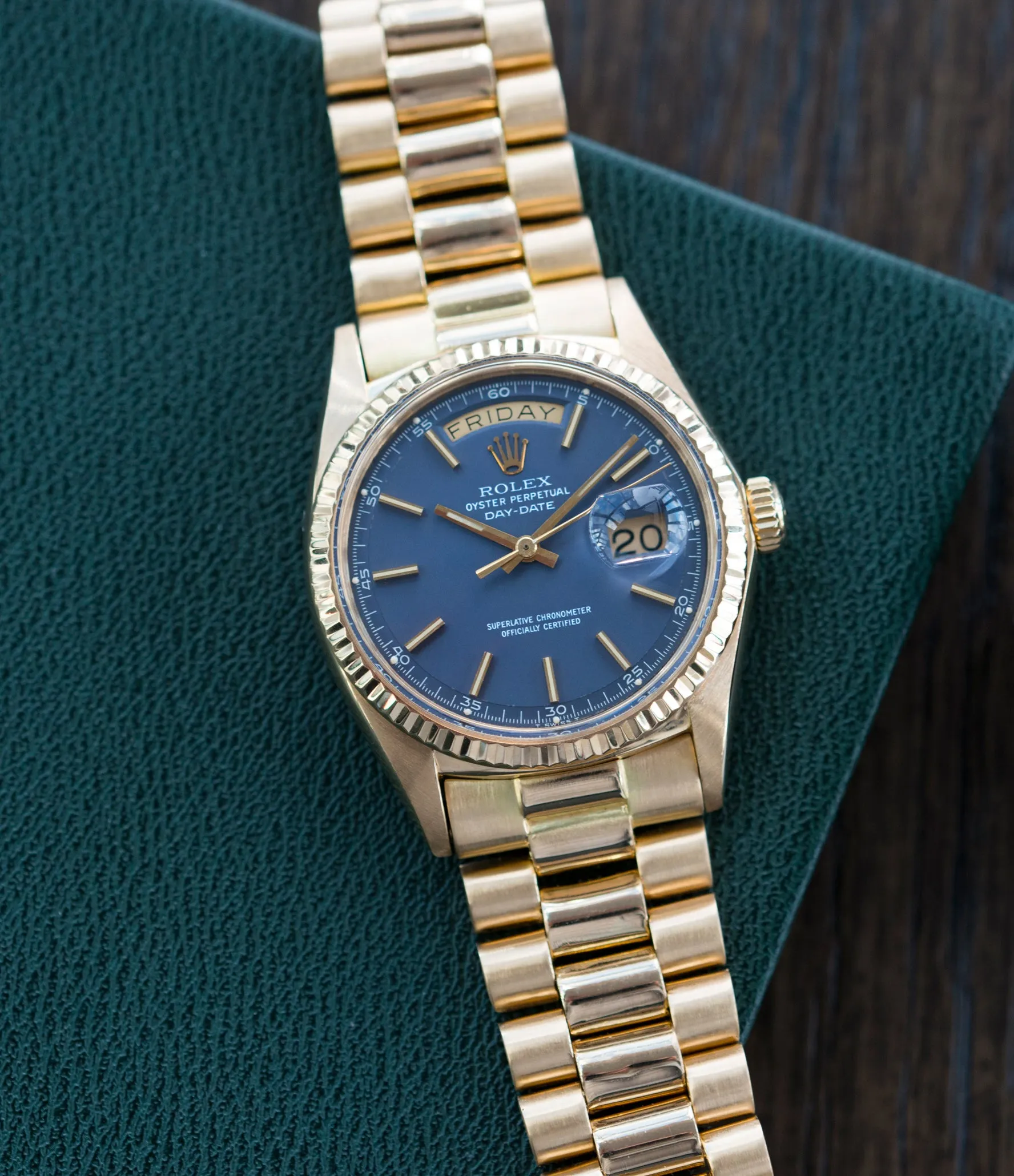 Day-Date 1803 | Blue Dial | Yellow Gold