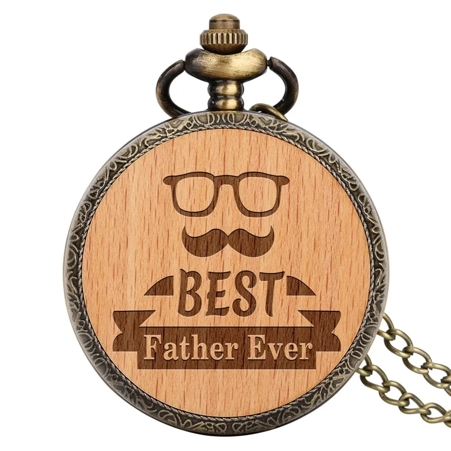 Dear Dad Quartz Pocket Watch