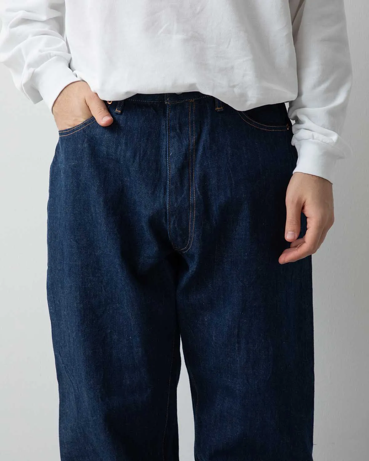 DENIM 5P ZIPPER FRONT DENIM PANTS