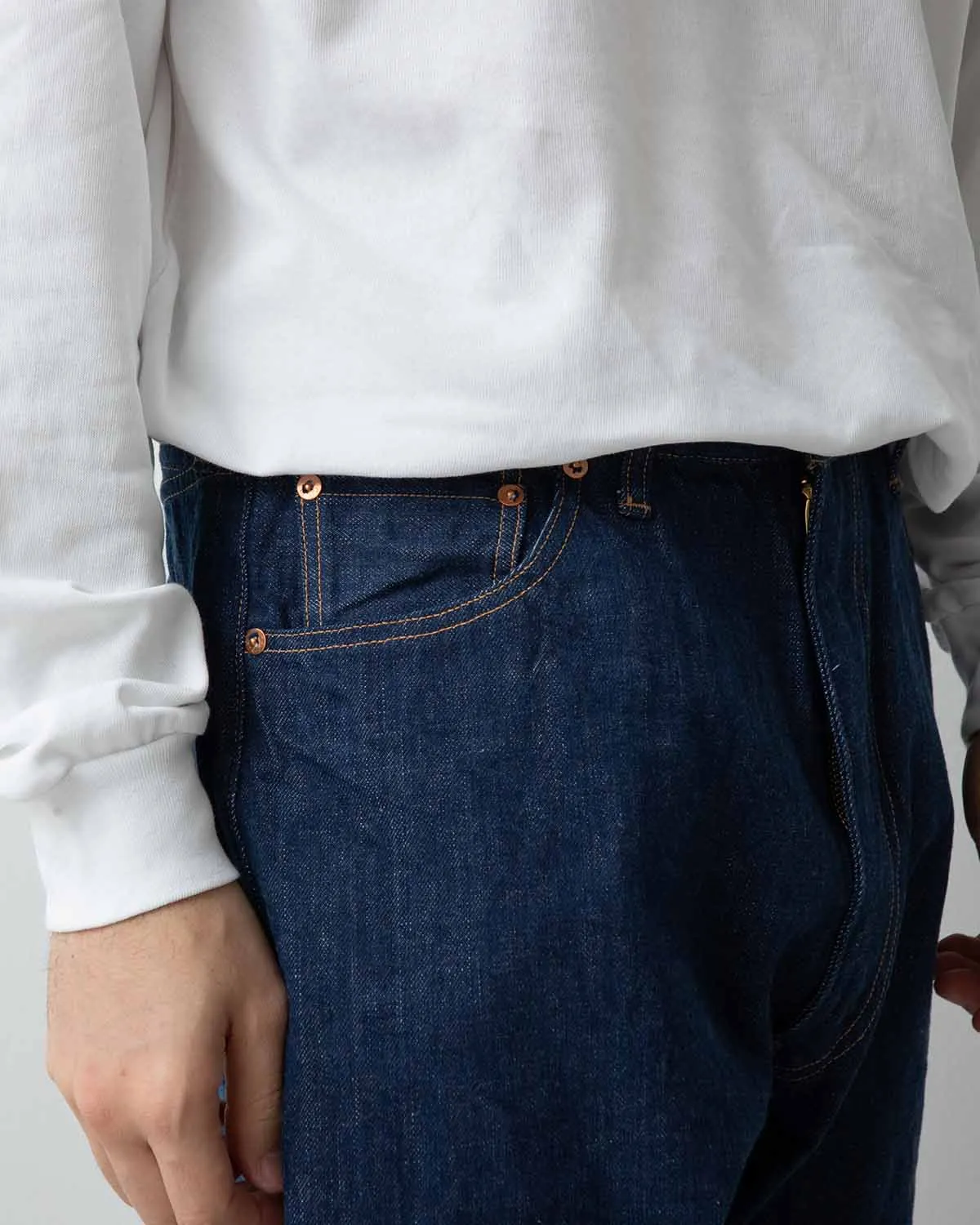 DENIM 5P ZIPPER FRONT DENIM PANTS