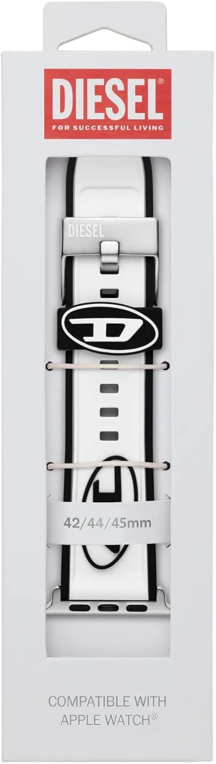 Diesel Men's Watch Band for Apple Watch, Band for 42/44/45/46/49mm Apple Watch - Straps for Apple Watch Series 10/9/8/7/6/5/4/3/2/1/SE