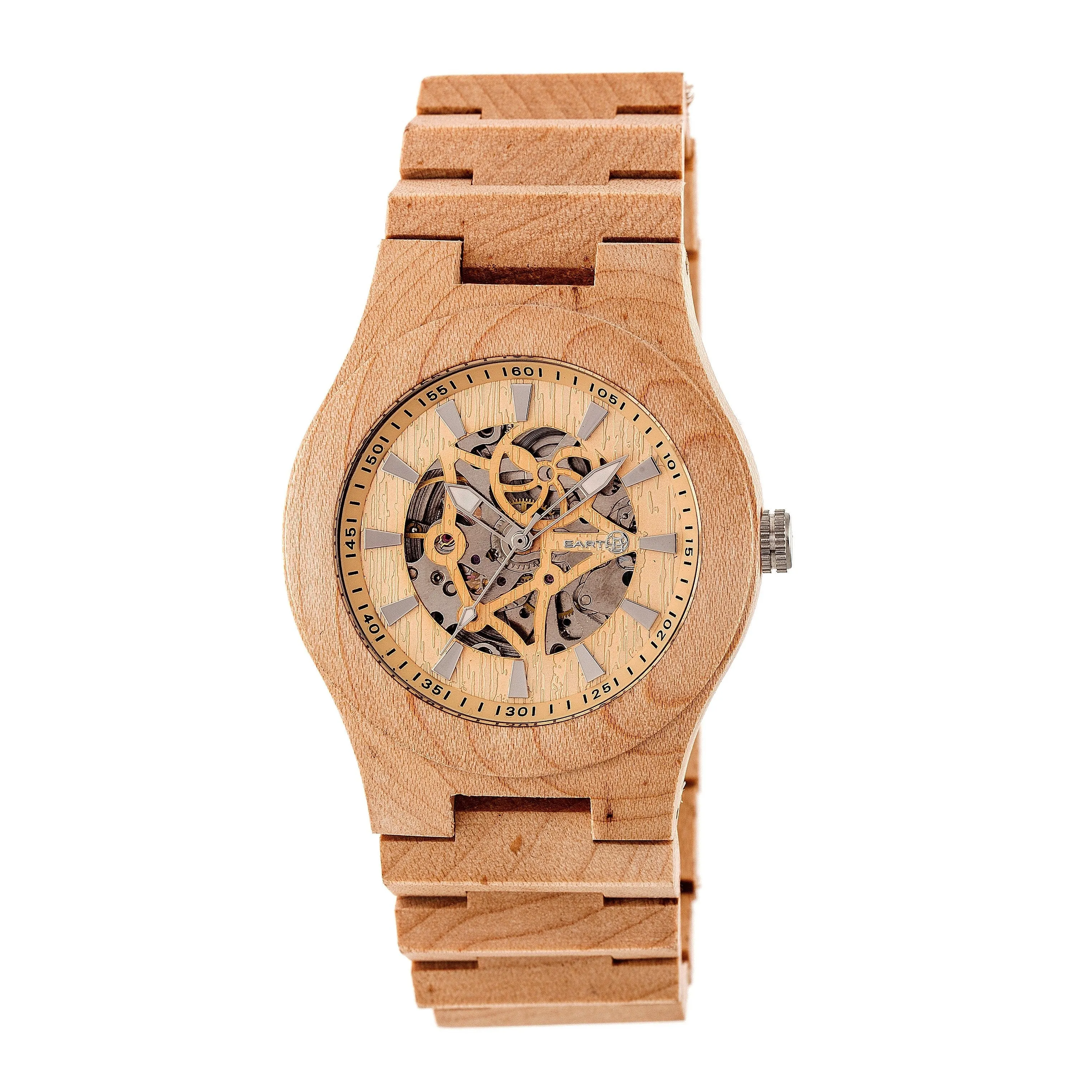 Earth Wood Gobi Automatic Skeleton Bracelet Watch