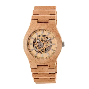 Earth Wood Gobi Automatic Skeleton Bracelet Watch