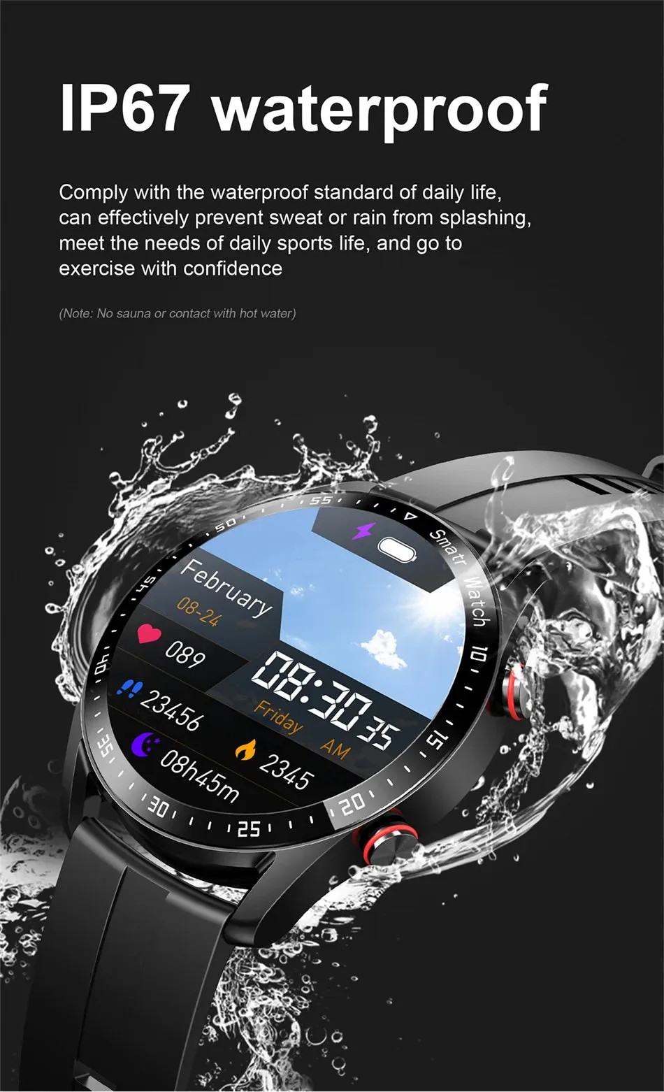 ECG PPG Bluetooth Call Smart Watch Men Laser Health Blood Pressure Fitnes Sports Watches Man Sports Waterproof Smartwatch Box