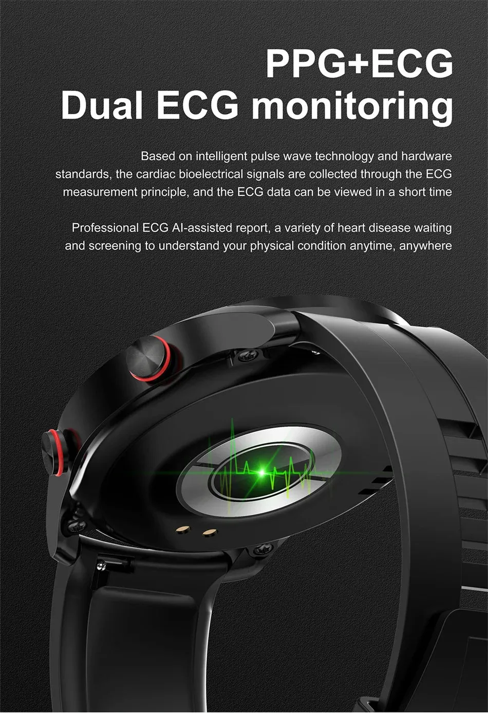 ECG PPG Bluetooth Call Smart Watch Men Laser Health Blood Pressure Fitnes Sports Watches Man Sports Waterproof Smartwatch Box