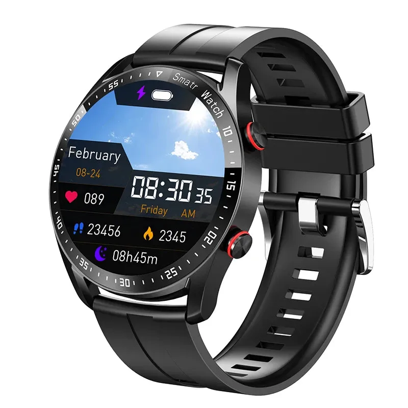 ECG PPG Bluetooth Call Smart Watch Men Laser Health Blood Pressure Fitnes Sports Watches Man Sports Waterproof Smartwatch Box