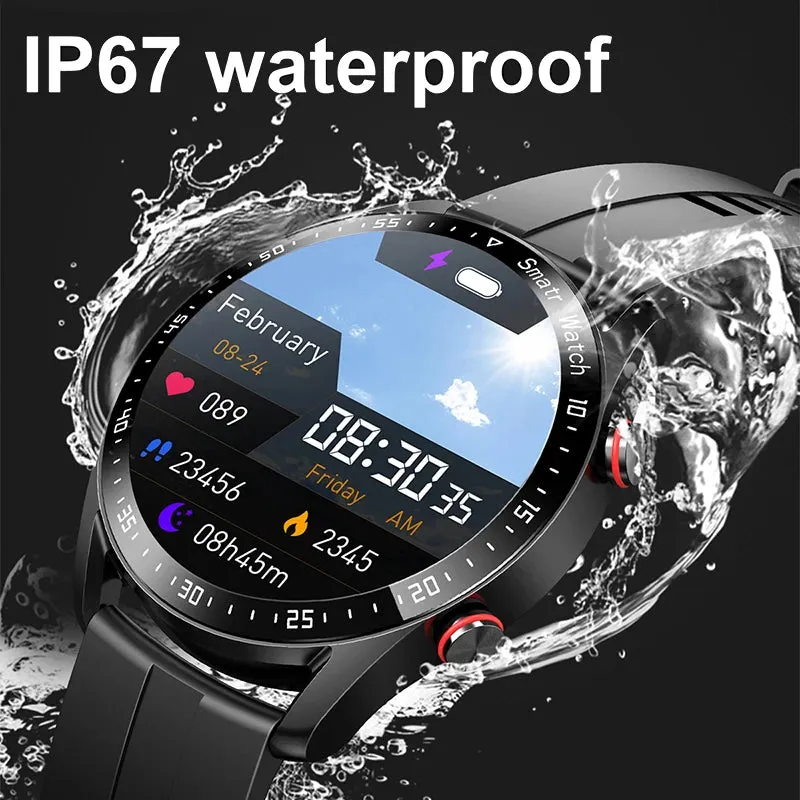ECG PPG Bluetooth Call Smart Watch Men Laser Health Blood Pressure Fitnes Sports Watches Man Sports Waterproof Smartwatch Box