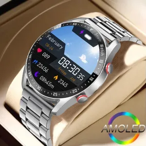 ECG PPG Bluetooth Call Smart Watch Men Laser Health Blood Pressure Fitnes Sports Watches Man Sports Waterproof Smartwatch Box