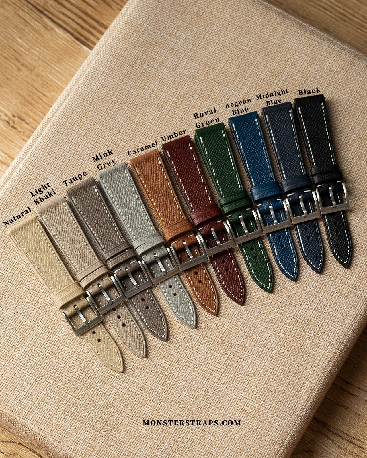 Epsom Leather Strap (Taupe)