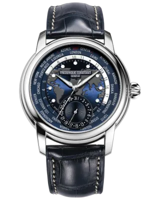 Frederique Constant Worldtimer Automatic Watch FC-718NWM4H6