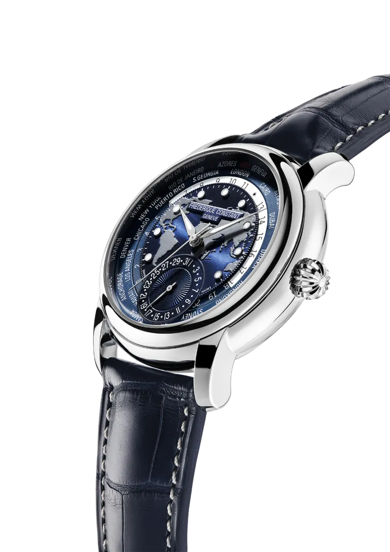 Frederique Constant Worldtimer Automatic Watch FC-718NWM4H6
