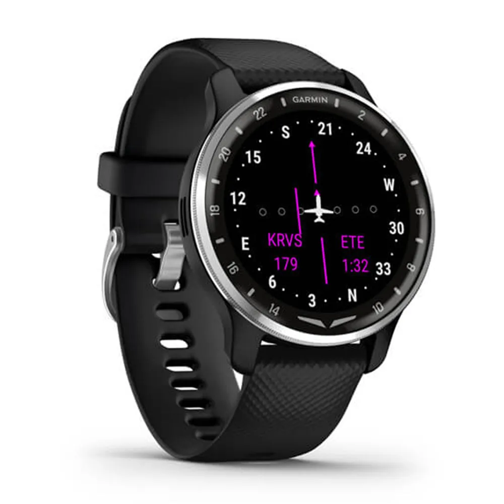 Garmin D2 Air X10 Health Monitoring Smaller-Sized GPS Aviator Smartwatch - 010-02496-09