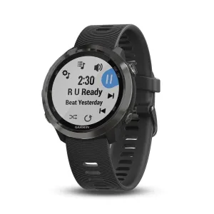 Garmin Forerunner 645 Music GPSSlate Silicone Band Digital Dial Running Smart Watch - 010-01863-22