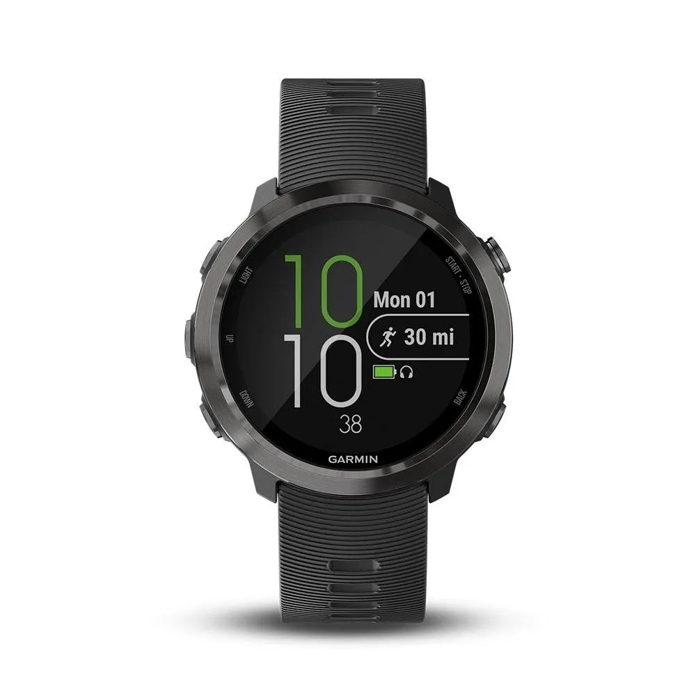 Garmin Forerunner 645 Music GPSSlate Silicone Band Digital Dial Running Smart Watch - 010-01863-22