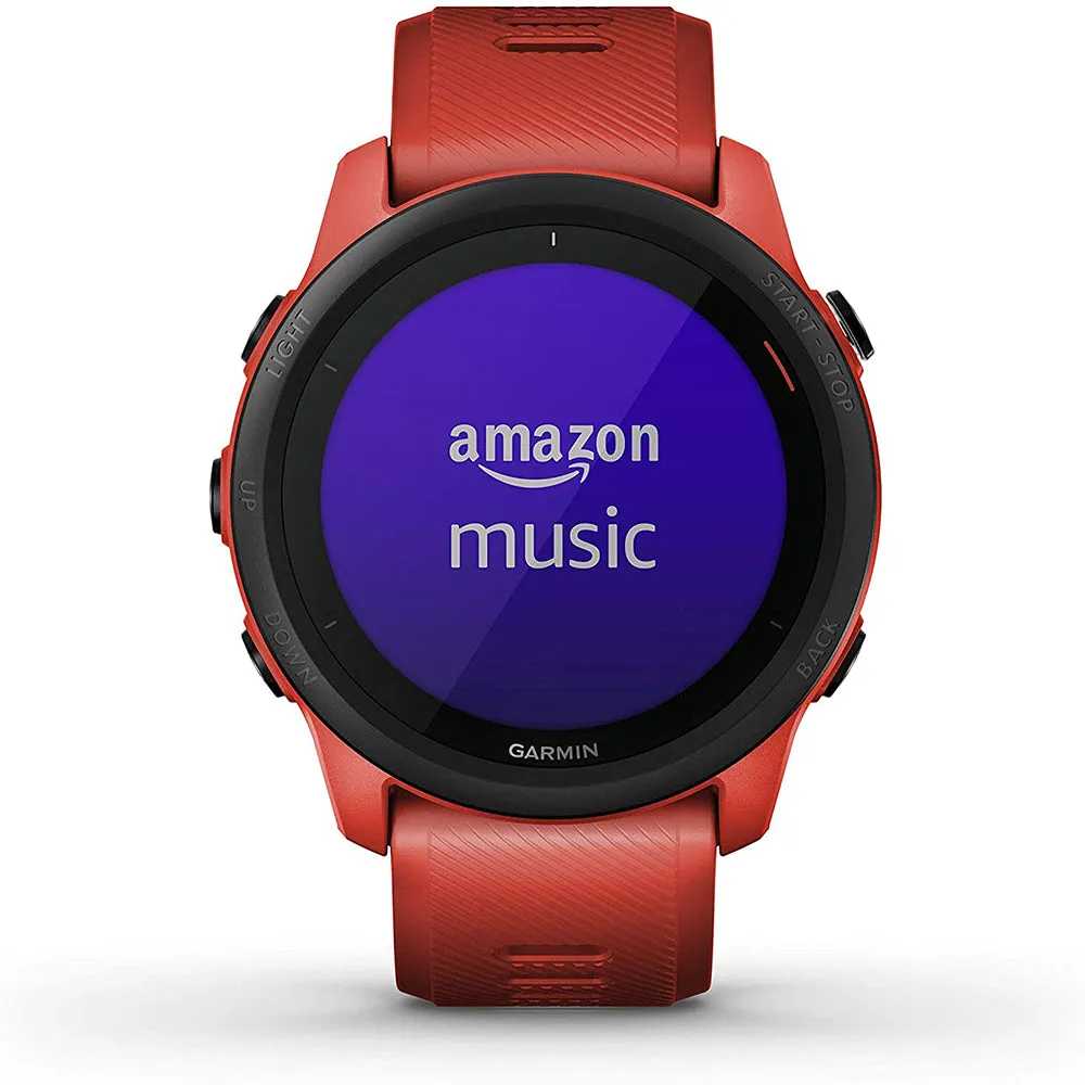 Garmin Forerunner 745 Magma Red Silicone Strap Digital Dial GPS Running and Triathlon Smart Watch - 010-02445-02