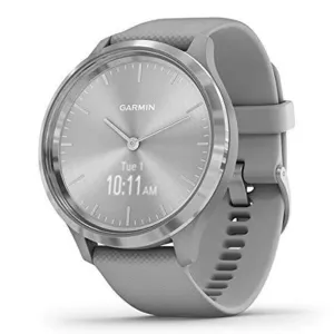 Garmin vivomove 3S Gray Silicone Band Gold Digital Dial Hybrid Smart Watch - 010-02239-00