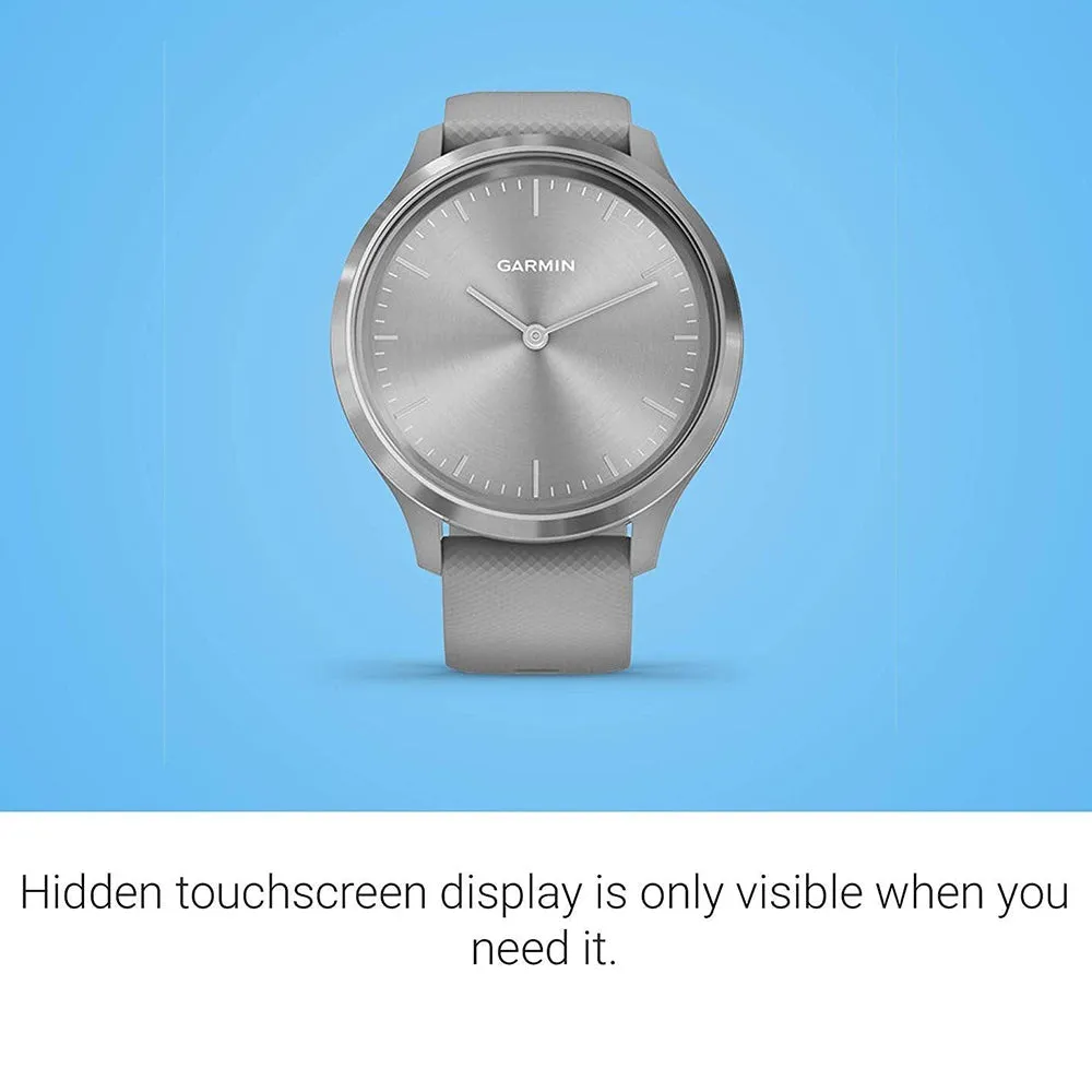 Garmin vivomove 3S Gray Silicone Band Gold Digital Dial Hybrid Smart Watch - 010-02239-00