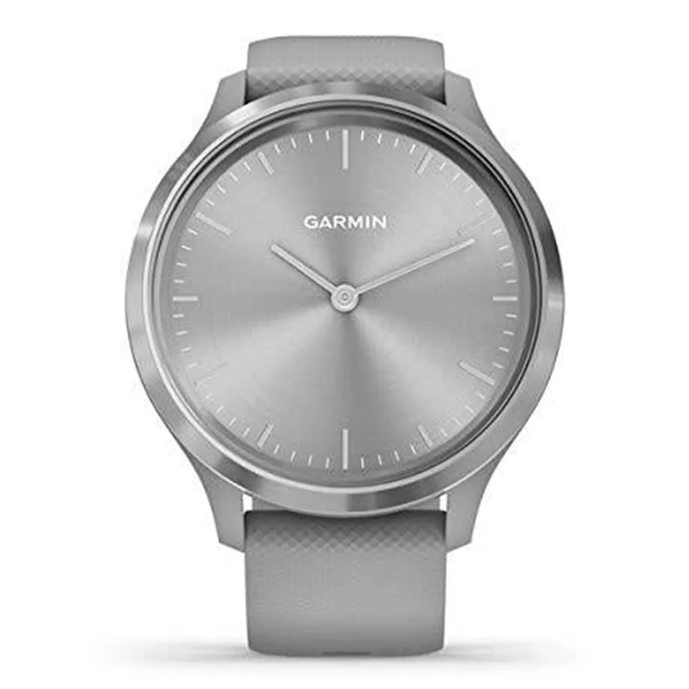 Garmin vivomove 3S Gray Silicone Band Gold Digital Dial Hybrid Smart Watch - 010-02239-00