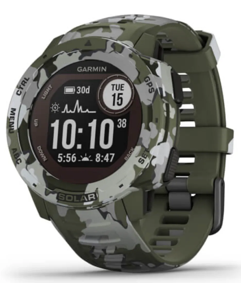 Garmin Watch Instinct Solar Lichen Camo Edition