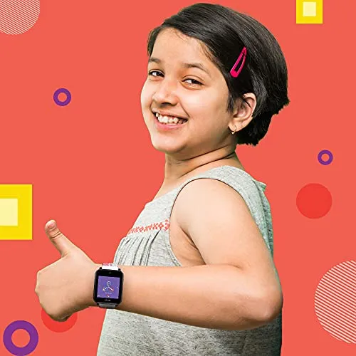 GOQii Smart Vital Junior for Kids, SpO2, Body Temperature and Sleep Tracker (Bubblegum Pink) GOQii Vital 4.0 Oximeter Heart Rate & Body Temperature Monitoring with 3 Months Personal Coaching