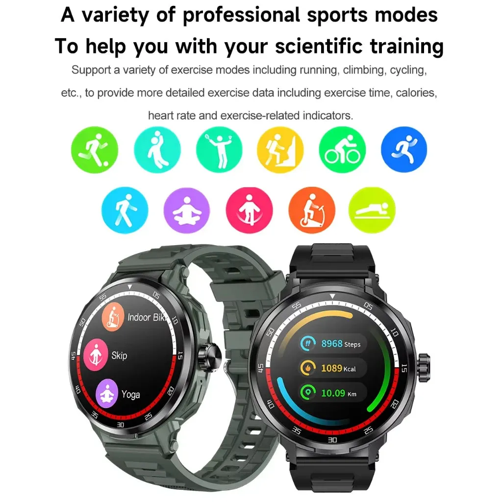 Headset Smart Watch Men TWS 2 in 1 Wireless BluetoothCall Earphone NFC Blood Pressure Heart Rate Testing Health Sport Smartwatch