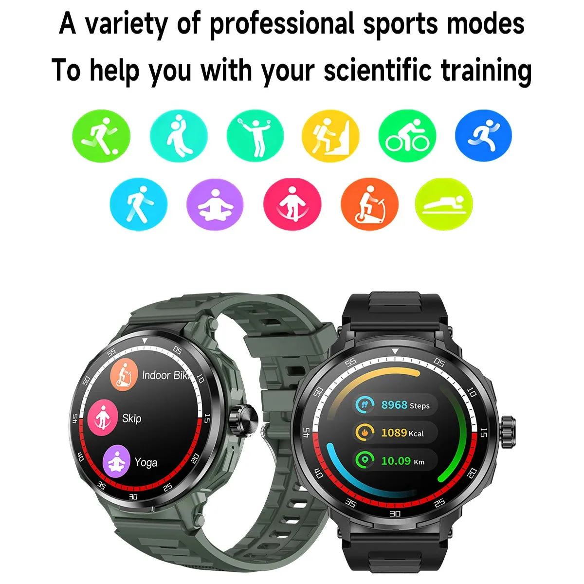Headset Smart Watch Men TWS 2 in 1 Wireless BluetoothCall Earphone NFC Blood Pressure Heart Rate Testing Health Sport Smartwatch