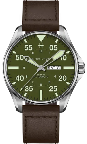 HML Watch Khaki Aviation Pilot Schott NYC Limited Edition