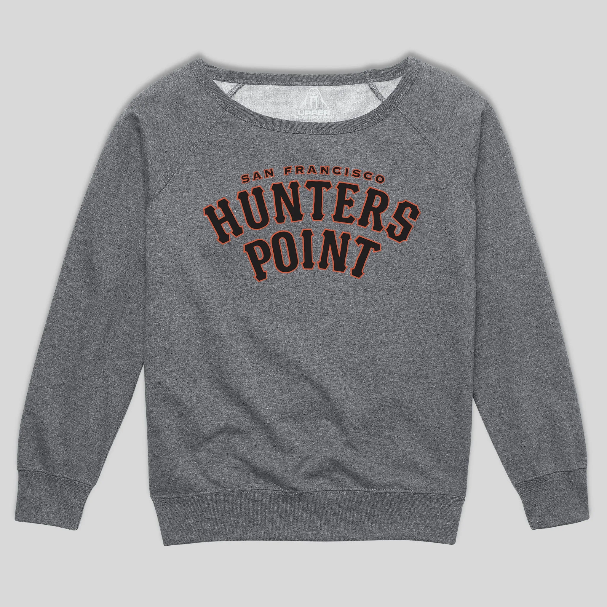 HUNTERS POINT DISTRICT WOMEN'S SCOOP NECK SWEATSHIRT