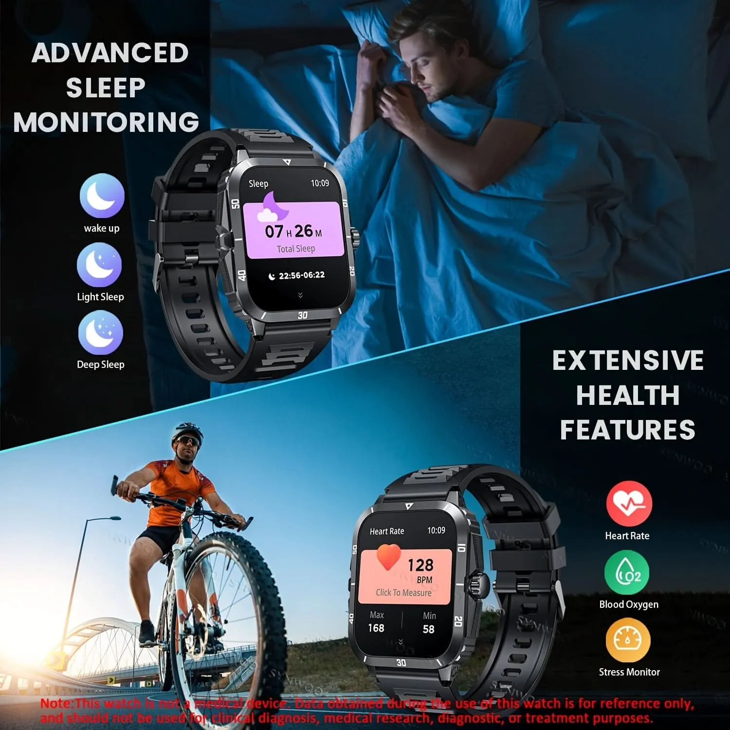 IPX8 Water-Resistant Smart Watch