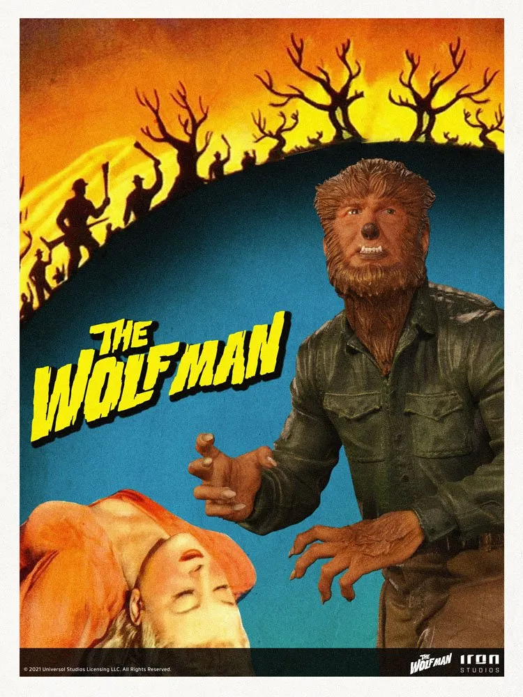 IRON STUDIO - Universal Monsters DeLuxe Art Scale Statue 1:10 The Wolf Man
