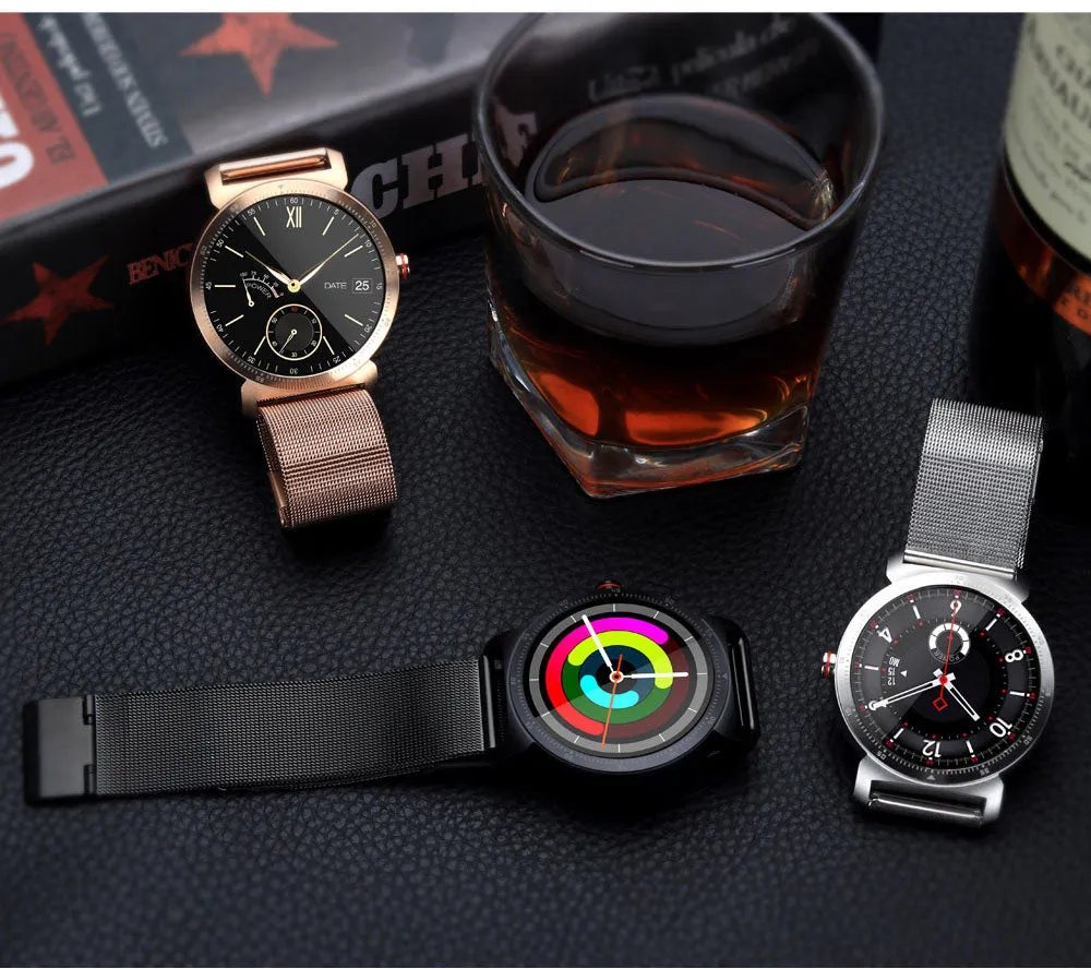 K88H Plus Fitness Smart Watch non-waterproof 1.3 inch Metallic Band